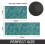 Teal Kitchen Rug Set 2 pcs Washable Non-Slip Floor Mat 3