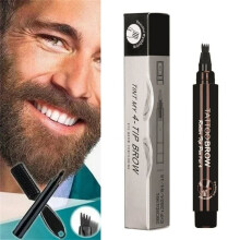 Beard Pen Filler for Men with Brush Waterproof Long-Lasting