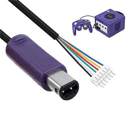 2pc Game Console Cable for GameCube for NGC GC Game Controller Extension  Gamepad Replacement Cord 3 Meters 2