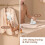 Clothes Steamer Dual Head 180 Rotatable Handheld with 6