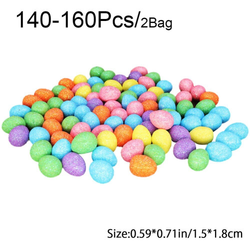 Foam Easter Eggs Colorful Mini Craft Decorations 140-160 pcs 1
