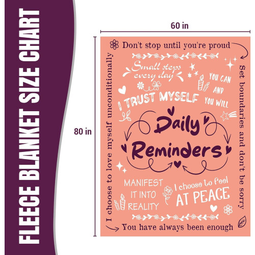 Fleece-teppe 50x60 tommer inspirerende design 1