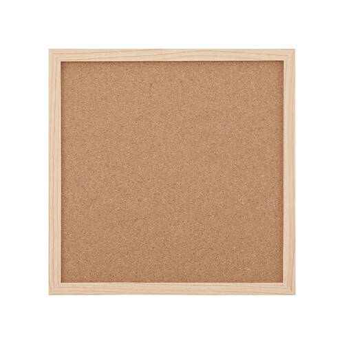 Cork Bulletin Board with Wooden Frame 30x30x2cm 1
