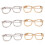 Eyeglass Lapel Pin Alloy Set 6 Pieces 4
