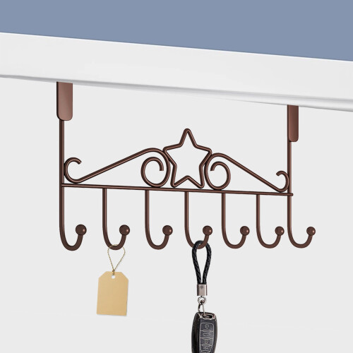 Door-Mount Hooks for Hanging Shelves and Clothes Storage 1