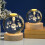 Calming Stellar Spheres Night Light 3D Solar System Crystal 4