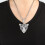 Leopard Pendant Necklace Blue Eyes Full Zircon 5
