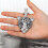 Leopard Pendant Necklace Blue Eyes Full Zircon 2