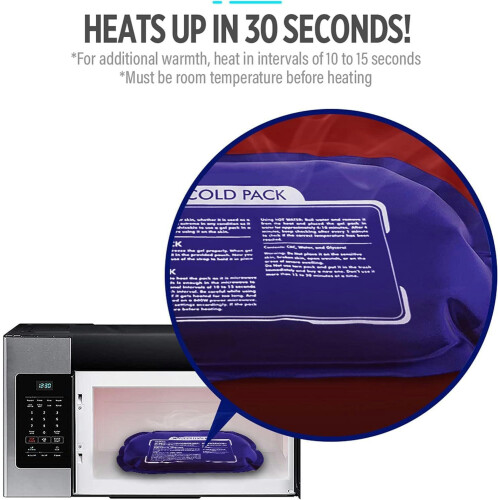 Reusable Soft Gel Hot Cold Therapy Pack with Adjustable Wrap 1