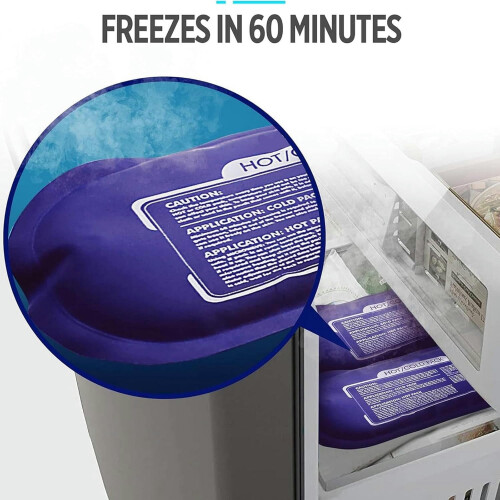 Reusable Soft Gel Hot Cold Therapy Pack with Adjustable Wrap 2