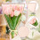 White Flower Bags Clear Front Plastic Sleeves with Ribbons 4