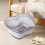 Collapsible Dish Basin with Drain Plug Gray S 2