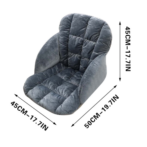 Desk Chair Cushion with Back Support Dark Gray 2