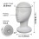 Foam Wig Stand Female Tall White Model Head 3