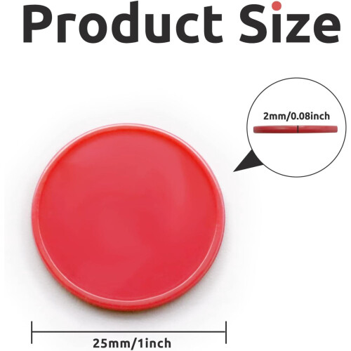 Plastic Poker Chips Circular Color Math Counting Game Coins 2