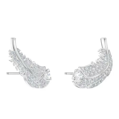 Feather Stud Earrings 925 Sterling Silver 2