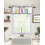 Easter Kitchen Curtain Set Bunny Black Buffalo Plaid 3-Piece 3