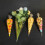 Clear Cone-Shaped Treat Bags Plastic 100 pcs 6
