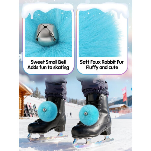 Fluffy Pom Poms for Roller Skates 5 Pairs 2