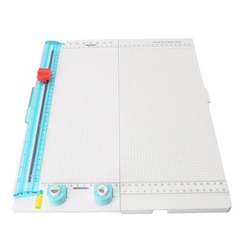 Paper Trimmer and Scoring Board 7-in-1 Compact Folding 12.2