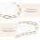 Decorative Crystal Hanging Chain Iron Golden 1 Piece 5