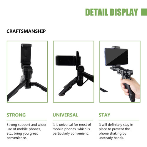 NICEXMAS portable phone tripod bracket black 1