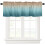Teal Brown Gradient Curtains for Cabinet Doors and Windows 2