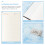 FRCOLOR Blue PU Lock Diary Creative Design 6x4 inches 6