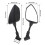 Motorcycle Mirror Convex Adjustable 360 Ball Joint M8/M10 4