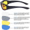 Motorcycle Glasses UV Protection 4-Pair 3