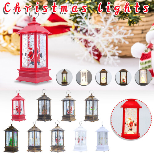 Santa Snow Globe Lantern for Holiday Home Decor 1