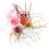 Soft Bait Dice Shape with Whiskers 10g Bright Colors 5