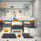 Halloween spider bath rug set black retro horror non-slip 5