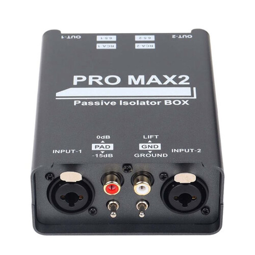 3X Isolateur Audio 2 Voies Éliminateur de Bruit de Courant Audio XLR 6.5 Lotus Isolator Mixer Diffusion en Direct 1