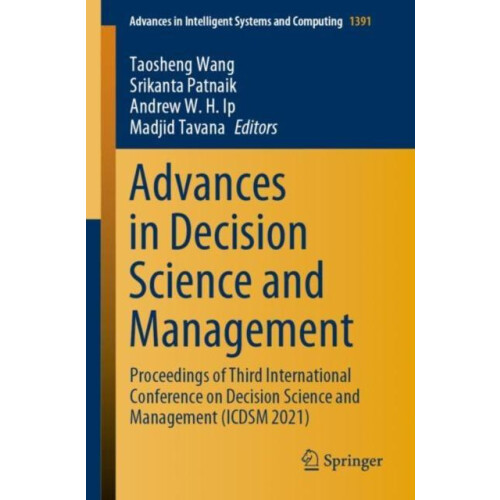 Advances in Decision Science and Management Proceedings of Third Inter