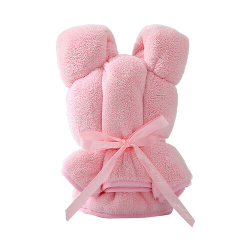 Reusable kitchen dish cloths coral velvet bear shape 4-pack 1