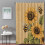 Κουρτίνα μπάνιου Sunflower Bee από λινό, αδιάβροχη 80x100 εκ. 3