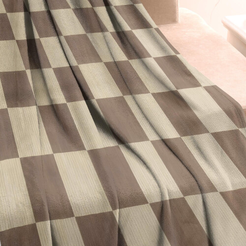 Sage Green Checkered Throw Blanket 50x60in Ultra-Soft 2