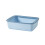 Large Cats Litter Box Semi-Closed Plastic Tray Light Blue 2