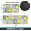 Lemon Kitchen Rug Mat Non-Slip Washable Set of 2 3