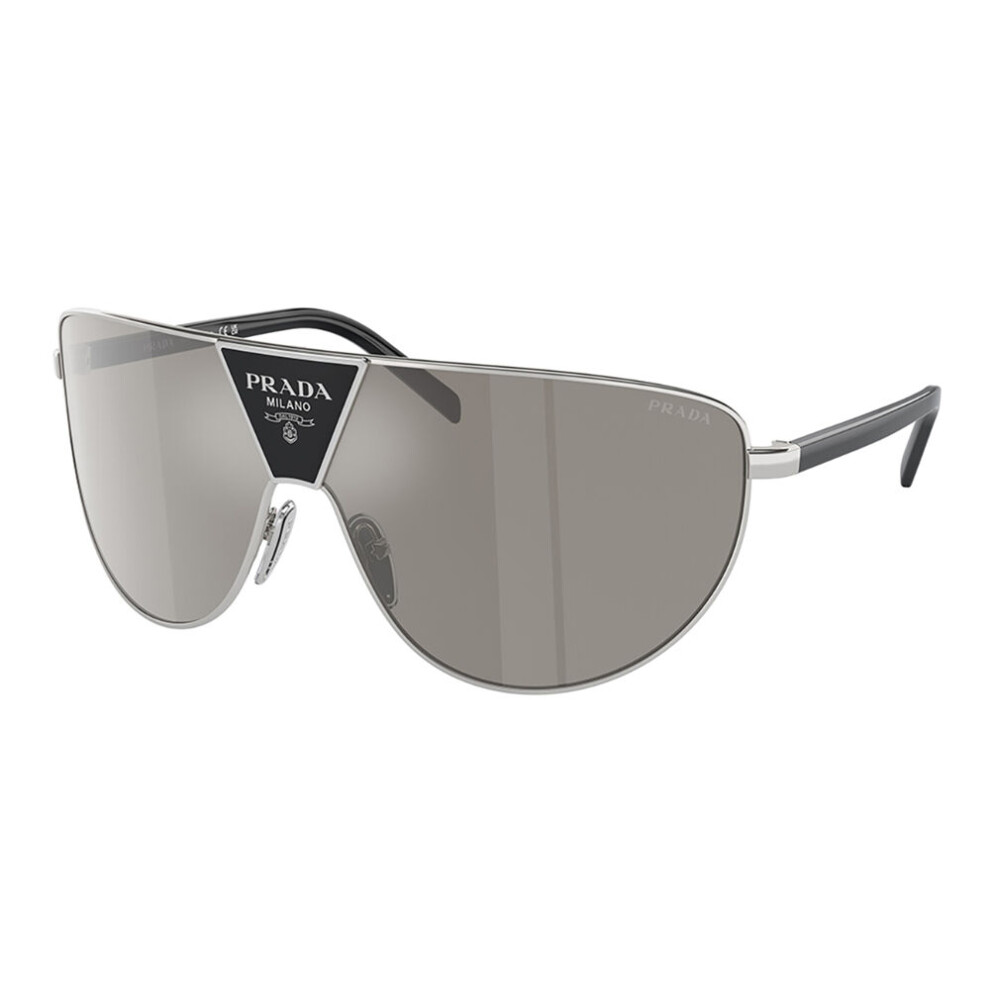 Prada Man Sunglass PR 69ZS - Frame color: Silver, Lens color: Light Grey Mirror Silver - Image 2