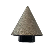 Chamfering Drill Bit 50mm, Cone Grinding Tool for Ceramic Tile, Whetstone Cone Chamfering Reamer for Porcelain, Marble