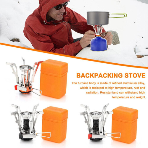 Aluminium Backpacking Stove Compact Foldable 1 Unit 2