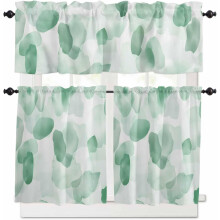 Purple Ombre Kitchen Curtains and Valances Set 3-Piece