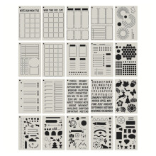 A5 Planner Stencils for DIY Journal and Scrapbook 20 pcs