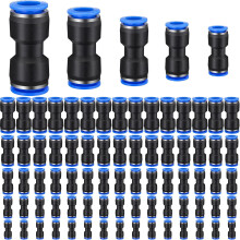 Air Hose Fittings Straight Push-to-Connect 100 pcs