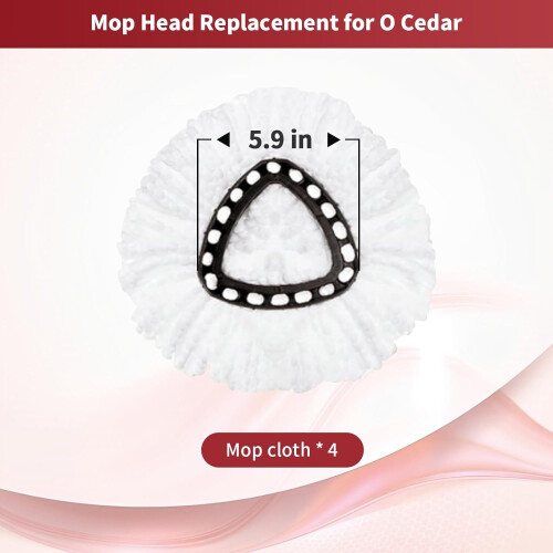 O-Cedar Compatible Microfiber Spin Mop Cloths 4 Pack 1