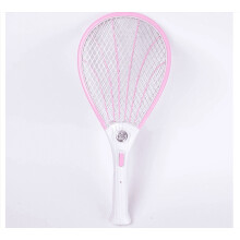 Electric Bug Zapper Fly Swatter 3000V Rechargeable Pink