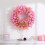 Pink Christmas Wreath Plastic 15.7 inch 1