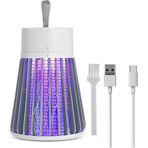 Rechargeable Bug Zapper Portable Mosquito Fly Trap Purple